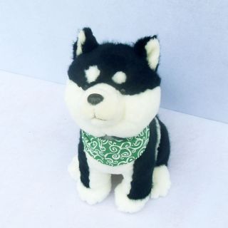 Shiba Inu Dog Japanese Doll Toy Cute Doge Dog Plush Cosplay Black Color Gift