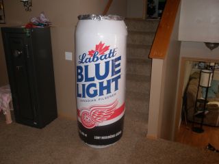 5 Ft Inflatable Labatt Blue Light Can - Detroit Red Wings Inflatable Beer