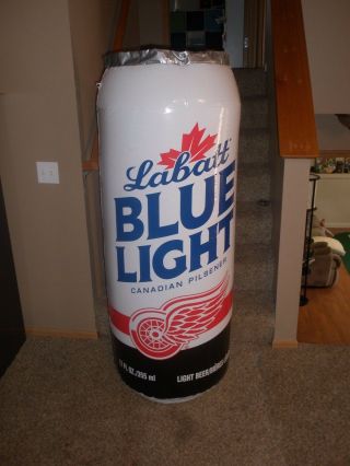 5 Ft Inflatable Labatt Blue Light Can - Detroit Red Wings Inflatable Beer 2