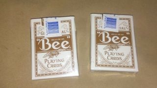 2 Decks Bellagio Casino Game Bee Playing Cards - By Casino Vegas
