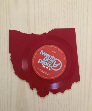 RARE TWENTY ONE PILOTS The LC LP Red Vinyl Ohio - Shaped RSD Record Store Day 3