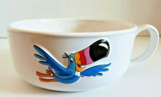 Toucan Sam Kellogg Company Cereal Bowl With Handle 1999 Rare Fruit Loops Bird