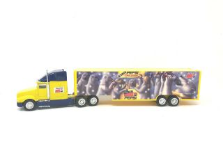 Pepsi Challenge 18 Wheeler Truck Toy 1996 Yellow Hauler