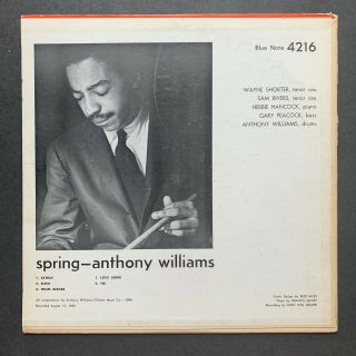 ANTHONY WILLIAMS Spring BLUE NOTE LP 4216 Mono Van Gelder Herbie Hancock 3