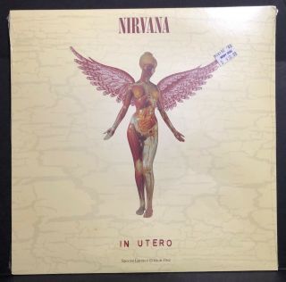 Nirvana In Utero Lp Clear Vinyl Special Edition 1993 1st Pressing Dgc