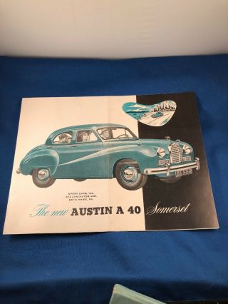1952 Austin A40 Somerset Sales Brochure -
