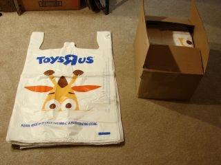 Toys R Us Shopping Bag GEOFFREY 500 Bags Case Large White 20x30 Giraffe sign 7