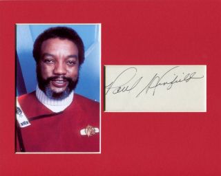 Paul Winfield Star Trek Captain Clark Terrell Signed Autograph Photo Display