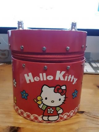 2001 Sanrio Hello Kitty Zipper Metal/tin Purse