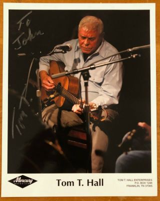Tom T.  Hall,  100 Authentic Autographed 8 " X 10 " Photo,  Singer / Song - Writer