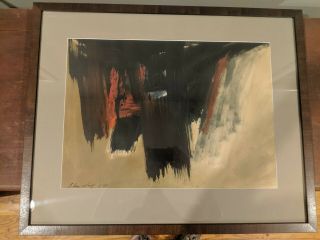 John Way (Wei Letang) abstract painting,  signed and dated 3 ' 65. 3