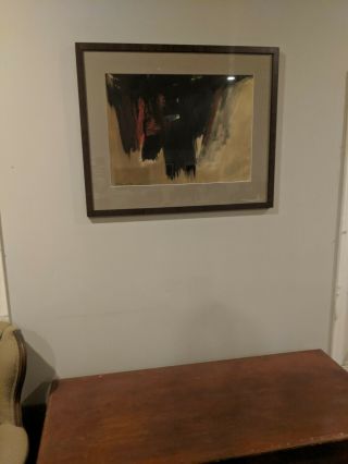 John Way (Wei Letang) abstract painting,  signed and dated 3 ' 65. 5