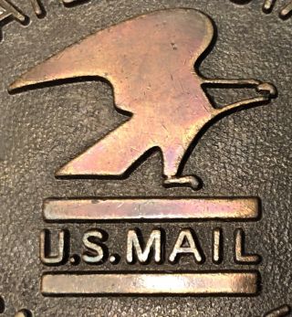 Vintage 1970 ' s United States Postal Service USPS Safe Driver Belt Buckle 3