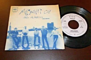 Midnight Oil Camas Ardientes - Beds Are Burning 1988 Mexico 7 " Promo 45 Pop Rock