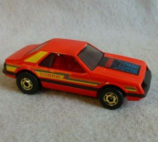 Hot Wheels Red Cobra Turbo Ford Mustang Rare Car Promo Gold Hubcaps 1979