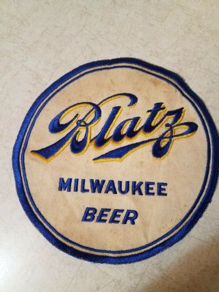 Rare Vintage Large Blatz Beer Patch Jacket Work Shirt 1940 