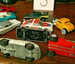 Older hot wheels and others.  Redlines.  57 Chevy 4