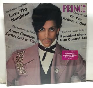 Prince Controversy.  1981 R&b Soul Funk Lp.  Hype Sticker.  Wb Bsk 3601