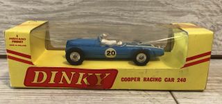 Vintage Dinky Cooper Racing Car 240 Made In England Rare