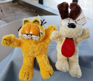 Garfield & Odie Plush.  Archives At Paws Inc.  Prototype Samples W/tags