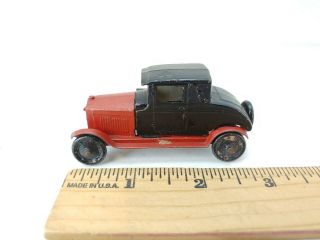 Antique Pre - War Metal Tootsietoy Car Oldsmobile Coupe 1920s Rare Red/black Vtg
