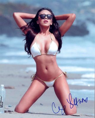 Caya Hefner Signed Autographed 8x10 Photo Playboy Model