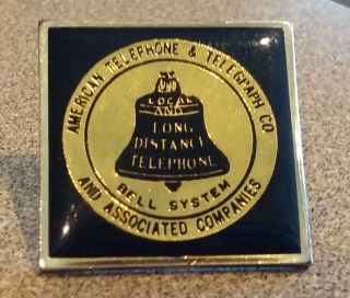 American Telephone & Telegraph Co Bell System Lapel Pin Pre - Owned