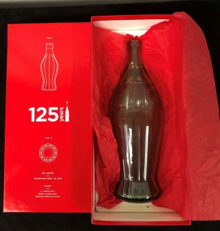 Coca Cola 125 Year Anniversary Root Bottle Large Over 12 " Rare 1915