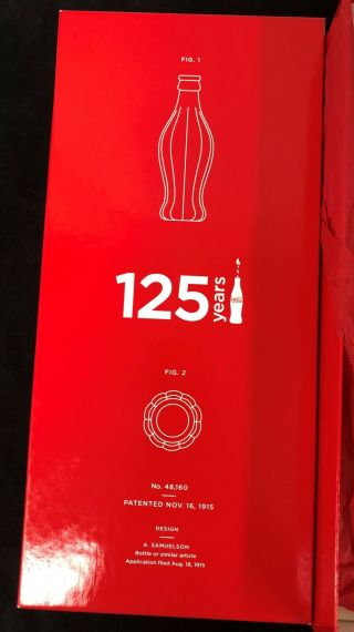 Coca Cola 125 Year Anniversary Root Bottle Large Over 12 