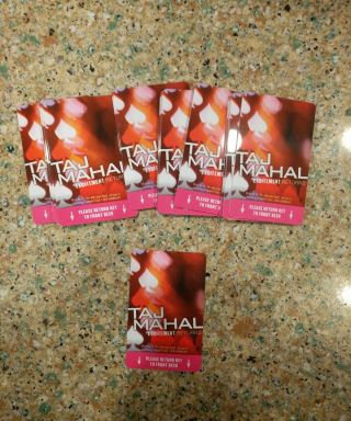 5 Trump Taj Mahal Casino Atlantic City Hotel Room Key Card " Excitement Returns "