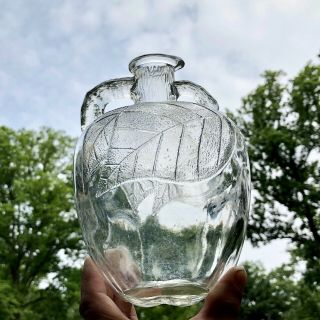 Figural Apple Shape White House Vinegar Jug Bottle Quart Pour Spout 1930s