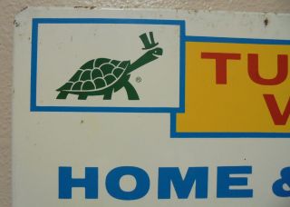 VINTAGE TURTLE WAX HOME & CAR CARE CENTER DISPLAY TIN SIGN 3