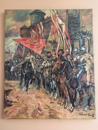 Polish Painting Wojciech Kossak Poland History/military/famous People (czarnecki)
