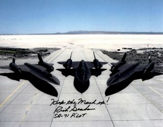 Sr - 71 Photograph Signed By Sr Pilot Rich Graham
