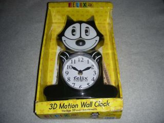 Felix The Cat 3d Motion Wall Clock Authentic Felix Item (, Box Wear)
