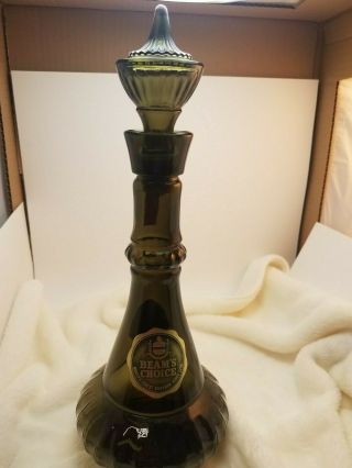 Jim Beam 1964 Smoked Green I Dream Of Jeannie,  Genie Bottle Decanter Labels Rare