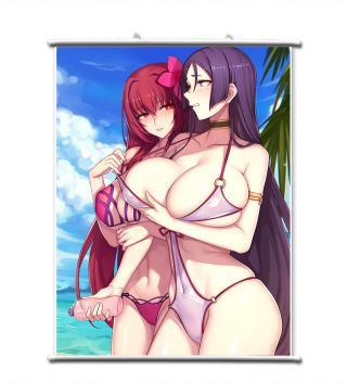 0134 - Fate Grand Order Scathach Fabric Poster Wall Scroll Home Decor 60 90cm