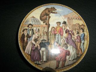 Ca 1860 Circus Pot Lid Bear Grease Cream