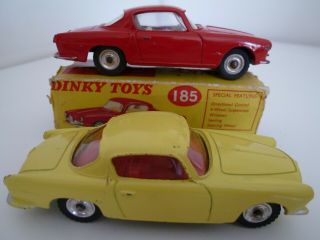 Vintage Dinky 185 Alfa Romeo 1900 Sprint Pair Inc Part Box 1961 - 63 Vgc