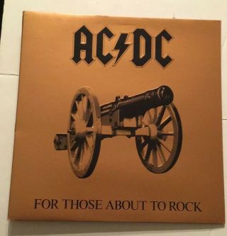 Ac / Dc “for Those About To Rock” Us Atlantic Sd 11111 Vinyl Embossed