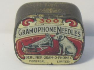 Berliner 300 Gramophone Needles Tin Montreal
