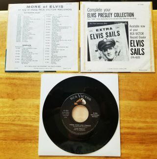 Wow Both Pic Sleeves Elvis Presley " I Need Your Love Tonight " 47 - 7506