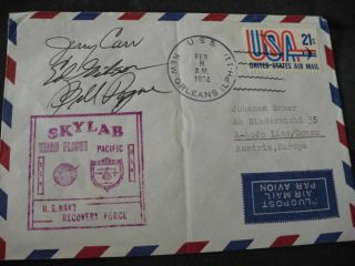 Skylab 4 Recovery Orig.  Signed Carr,  Gibson,  Pogue,  Space