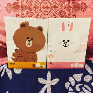 Korea Line Friends Brown Cony Letter Stationery Paper Set Mascot Gift