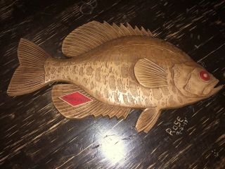 Vintage Grain Belt Beer Fish Sign 14” Plastic