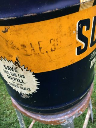 Sunoco 5 Gallon Oil Can ca.  1946 7