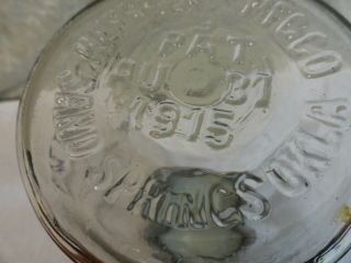 Vintage Kerr Self Sealing Wide Mouth Mason Canning Jar Clear Glass Zinc Porc LID 4