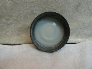 Vintage Kerr Self Sealing Wide Mouth Mason Canning Jar Clear Glass Zinc Porc LID 6