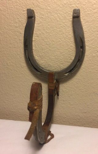 Vintage Horse Shoe Art Made From Aluminum Horse Shoes