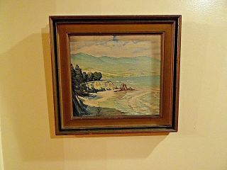 Antique Painting Early California Landscape Painting Impressionist,  Signed.
